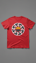 Fire Red statement logo graphic tee