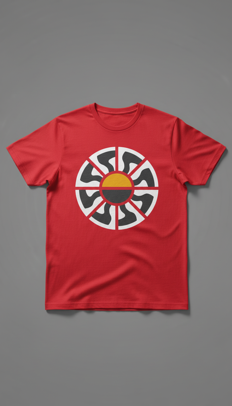 Fire Red statement logo graphic tee